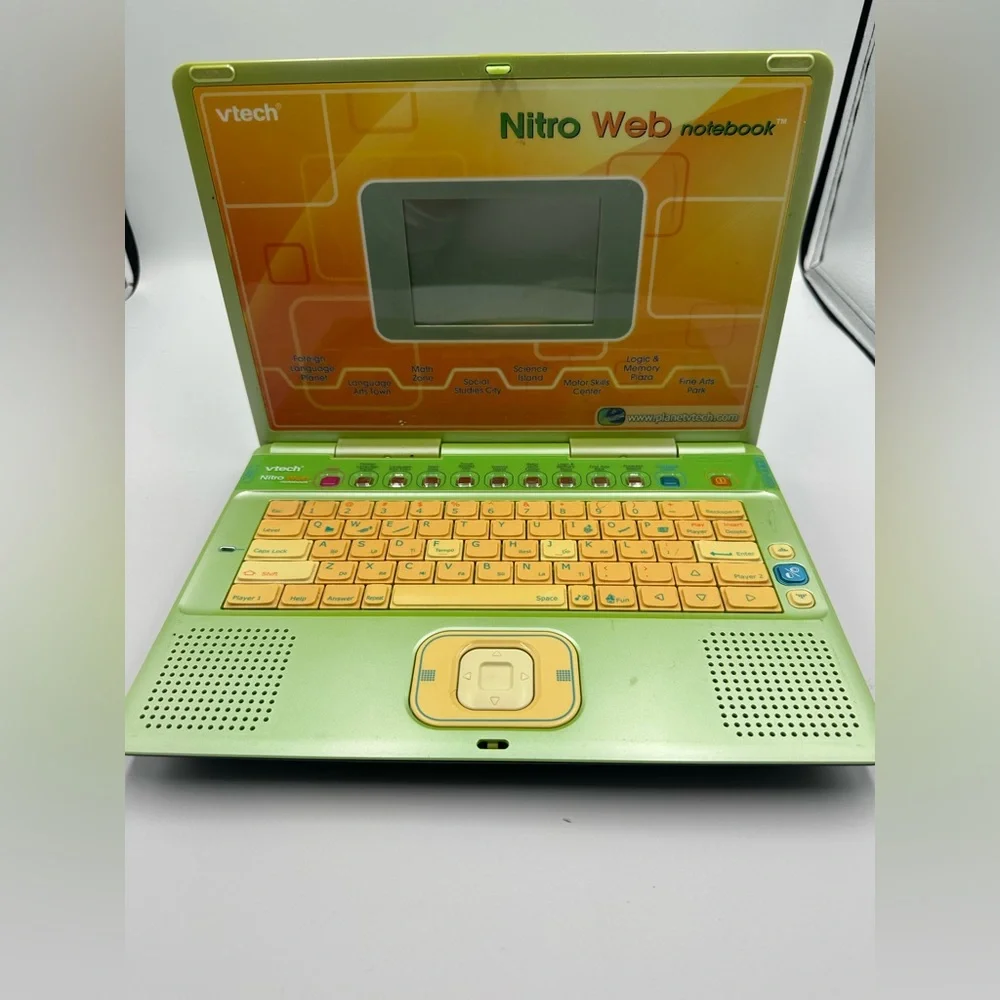 VTech Nitro Vintage Green Working Notebook Laptop Learning School Academic Toy